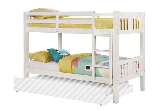Furniture of America - Cameron Twin/Twin Bunk Bed in White - CM-BK929WH-BED-VN View 1