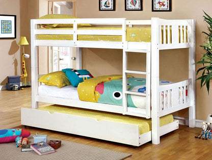 Furniture of America - Cameron Twin/Twin Bunk Bed in White - CM-BK929WH-BED-VN View 2