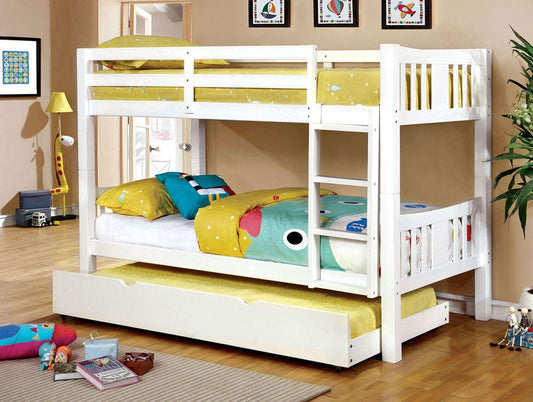 Furniture of America - Cameron Twin/Twin Bunk Bed in White - CM-BK929WH-BED-VN View 2