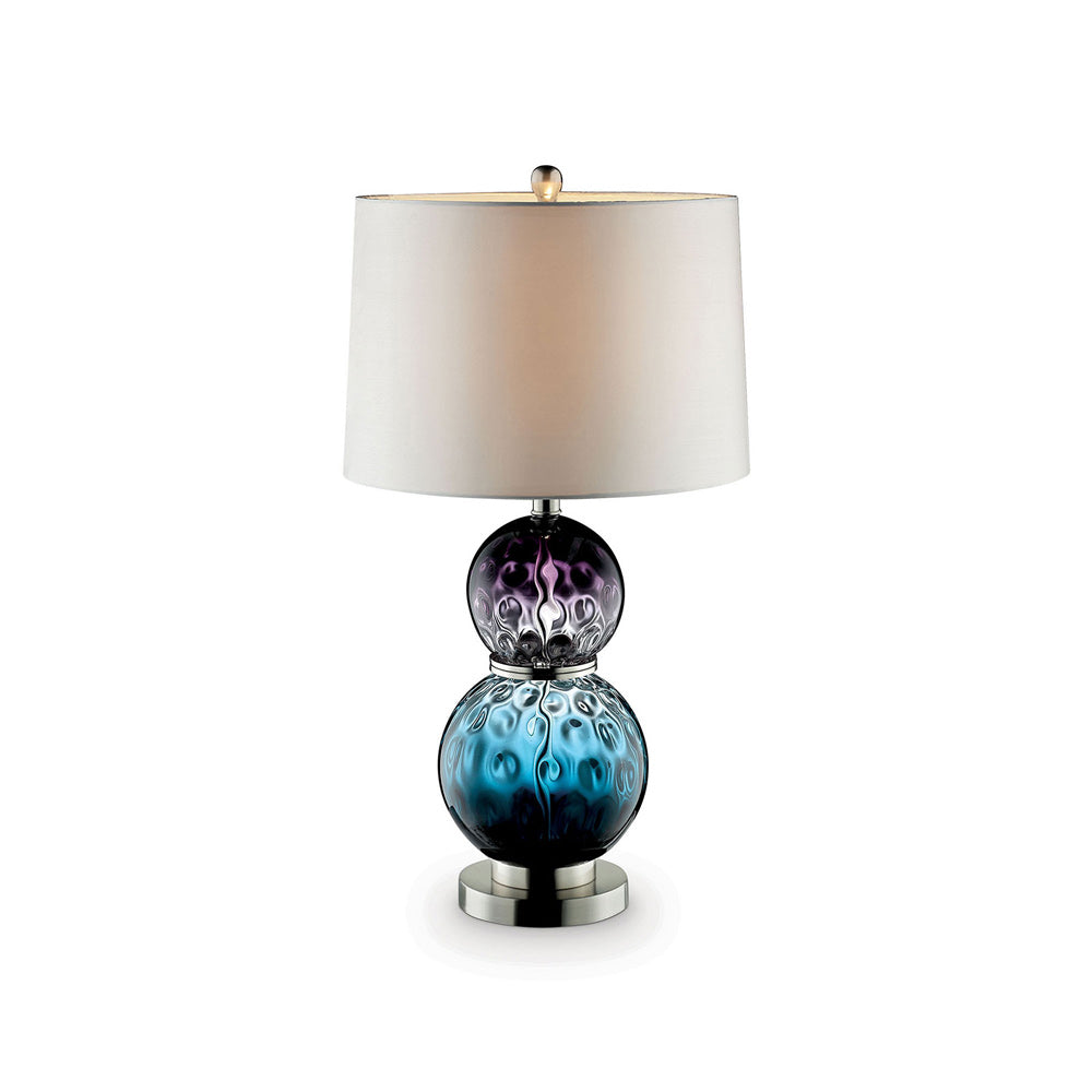 Furniture of America - Camila 27.5"H Glass Table Lamp in Purple/Blue - L95722 View 1