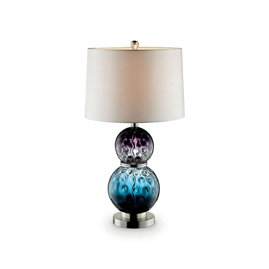 Furniture of America - Camila 27.5"H Glass Table Lamp in Purple/Blue - L95722 View 1
