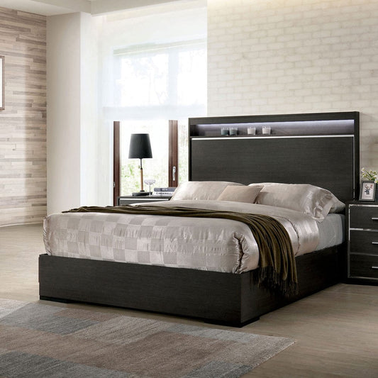 Furniture of America - Camryn E.King Bed in Warm Gray - CM7589EK-BED View 1