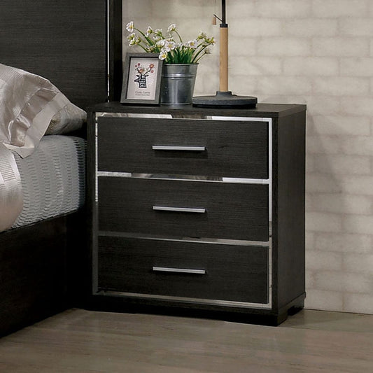 Furniture of America - Camryn Nightstand w/ USB in Warm Gray - CM7589N View 1