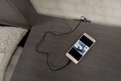 Furniture of America - Camryn Nightstand w/ USB in Warm Gray - CM7589N View 2