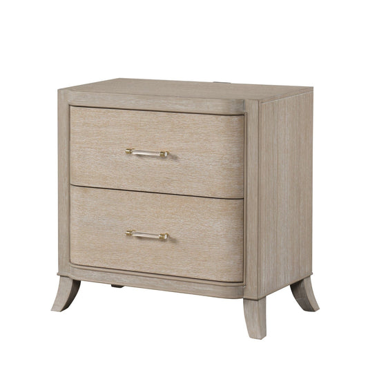 Furniture of America - Candra Nightstand in Natural Oak - FM7424AK-N View 1