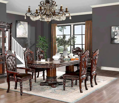 Furniture of America - Canyonville - 6 Pc. Dining Table Set (2AC+4SC) - CM3144T-7PC view 1