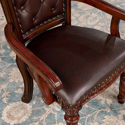 Furniture of America - Canyonville - 6 Pc. Dining Table Set (2AC+4SC) - CM3144T-7PC view 3