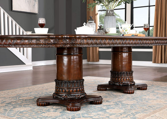 Furniture of America - Canyonville Dining Table in Brown Cherry - CM3144T-TABLE View 2