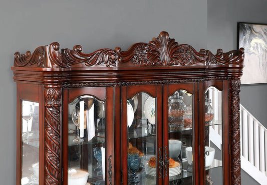 Furniture of America - Canyonville Hutch & Buffet in Brown Cherry - CM3144HB-SET View 2