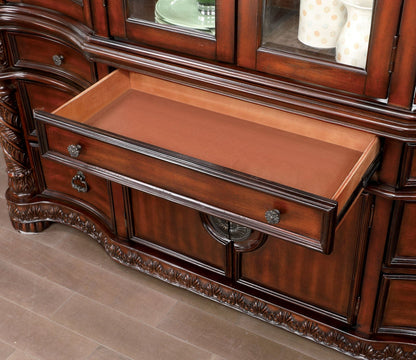 Furniture of America - Canyonville Hutch & Buffet in Brown Cherry - CM3144HB-SET View 3