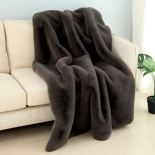 Furniture of America - Caparica Throw in Charcoal - TW4140 View 1