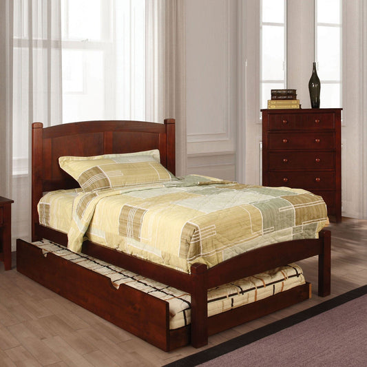 Furniture of America - Cara 4 Pc. Twin Bedroom Set in Cherry - CM7903CH-T-4PC View 2