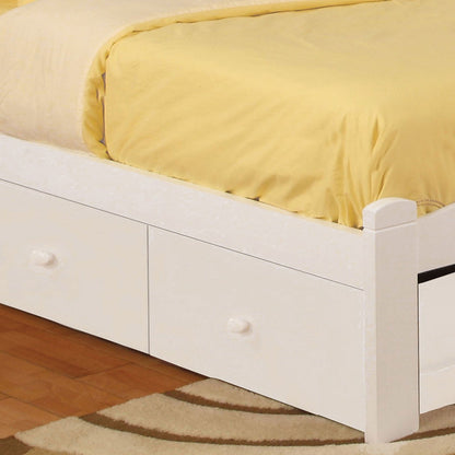 Furniture of America - Caren 4 Pc. Twin Bedroom Set in White - CM7902WH-T-4PC View 2