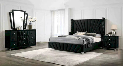 Furniture of America - Carissa - 4 Pc. Queen Bedroom Set w/ 2NS - CM7164BK-Q-5PC-2NS view 1