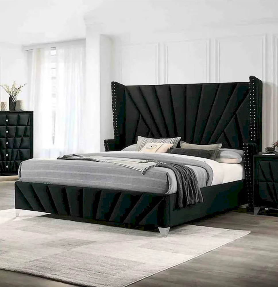 Furniture of America - Carissa - Cal.King, Black - CM7164BK-CK-BED view 1