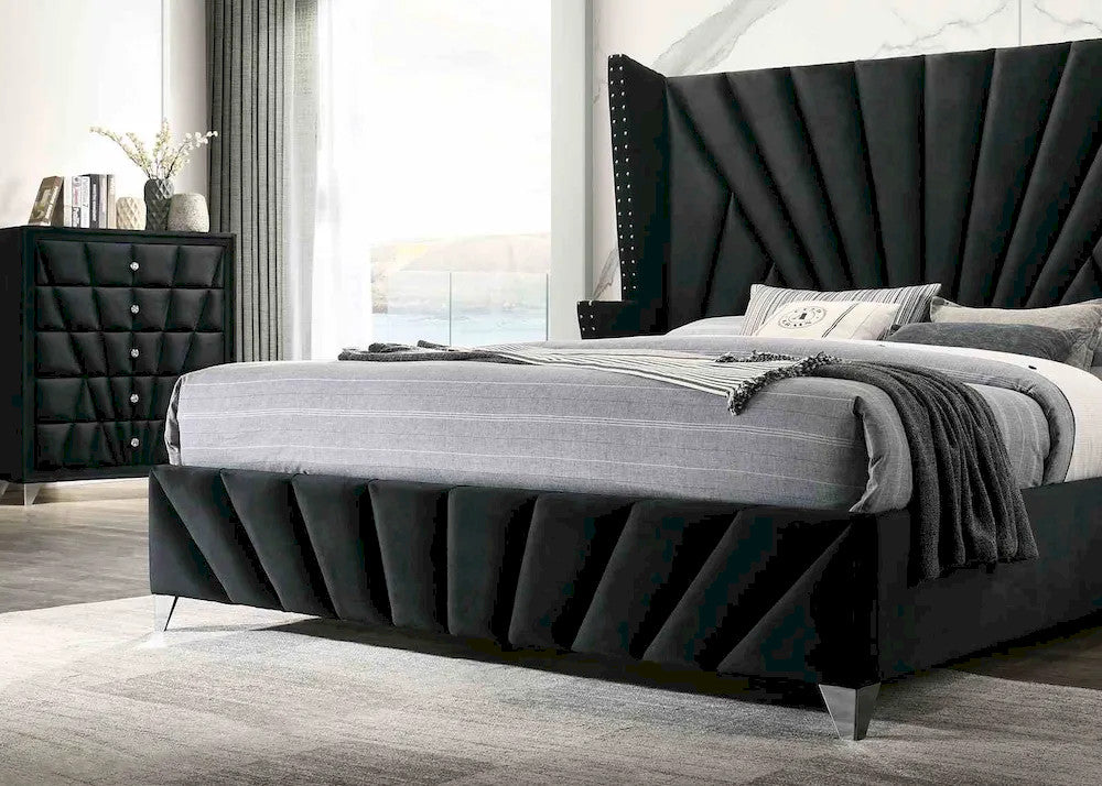 Furniture of America - Carissa - Cal.King, Black - CM7164BK-CK-BED view 3
