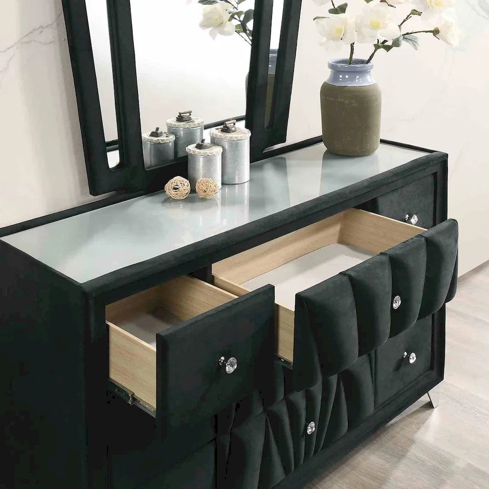 Furniture of America - Carissa - Cal.King, Black - CM7164BK-CK-BED view 5