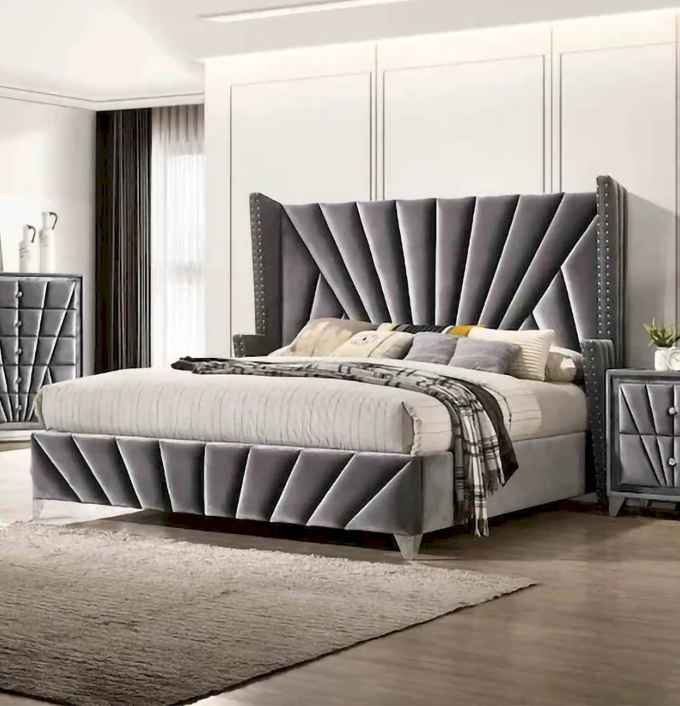 Furniture of America - Carissa - Cal.King, Gray - CM7164CK-BED view 1