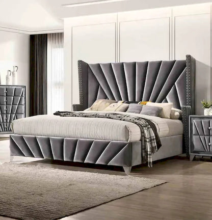 Furniture of America - Carissa - Cal.King, Gray - CM7164CK-BED view 1