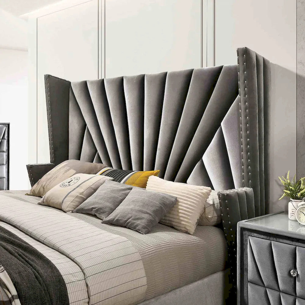 Furniture of America - Carissa - Cal.King, Gray - CM7164CK-BED view 3