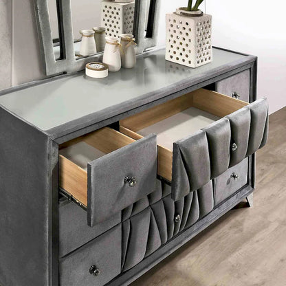 Furniture of America - Carissa - Cal.King, Gray - CM7164CK-BED view 5