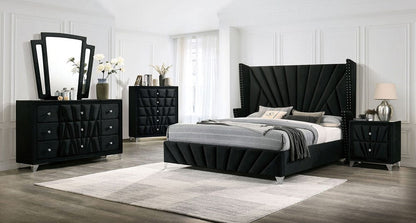 Furniture of America - Carissa E.King in Black - CM7164BK-EK-BED View 2