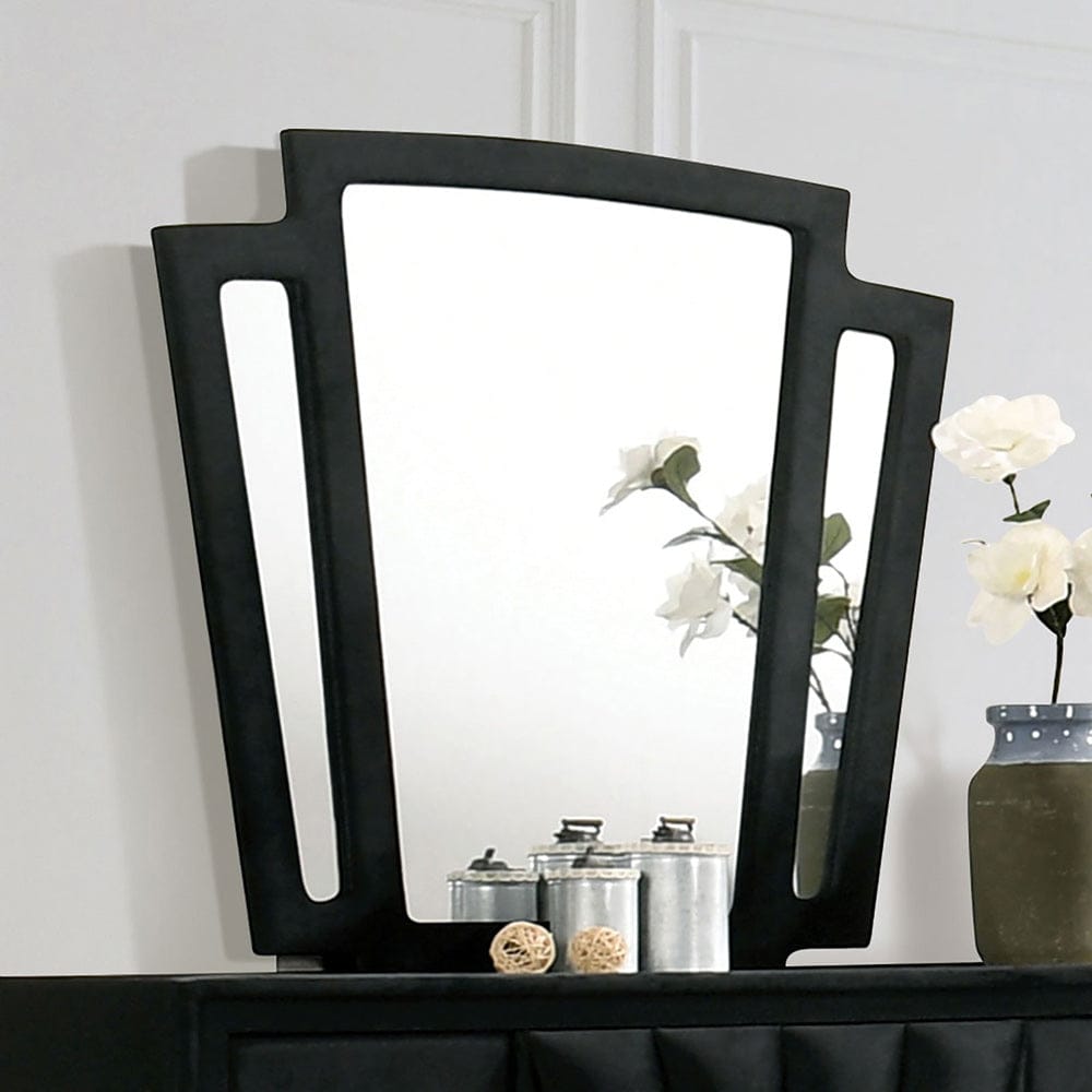 Furniture of America - Carissa Mirror in Black - CM7164BK-M View 1