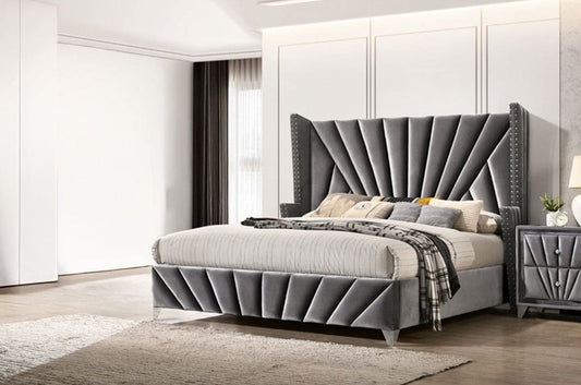 Furniture of America - Carissa Queen Bed in Gray - CM7164Q-BED View 1
