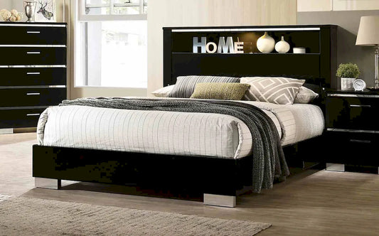 Furniture of America - Carlie - E.King, Black - FOA7039EK-BED view 1