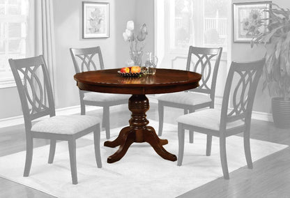 Furniture of America - Carlisle Round Dining Table in Brown Cherry - CM3778RT-TABLE View 1
