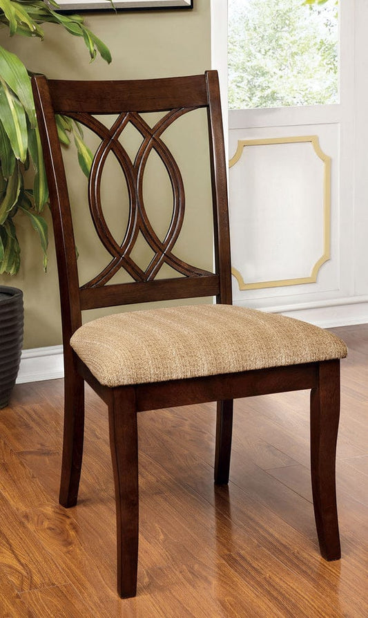 Furniture of America - Carlisle Side Chair Set of 2 in Brown Cherry - CM3778SC-2PK View 1