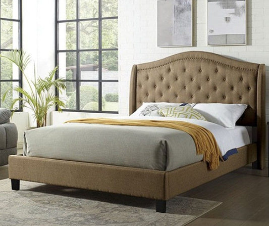 Furniture of America - Carly E.King Bed in Brown - FM7160BR-EK-BED