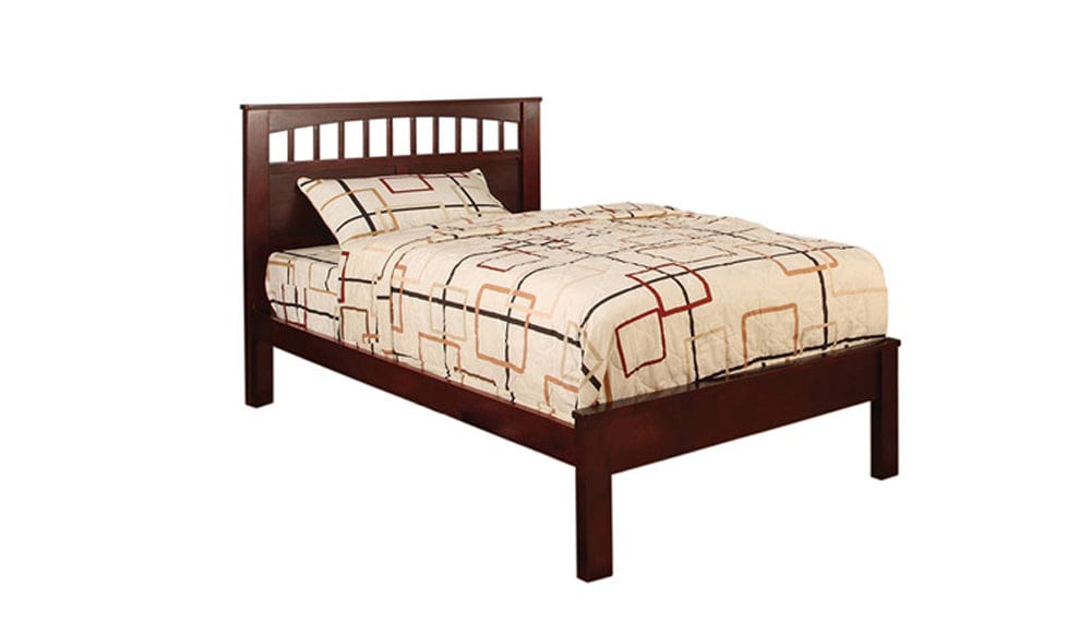 Furniture of America - Carus Twin Bed in Cherry - CM7904CH-T-BED View 1
