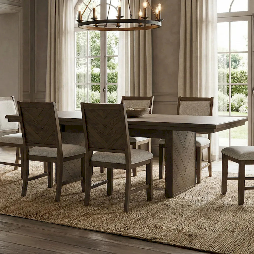 Furniture of America - Casoria - Dining Table - Dark Walnut - FM34008DW-T-TABLE view 2