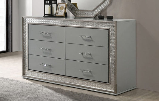 Furniture of America - Cassiopeia Dresser in Metallic Gray - FM7253GY-D View 1