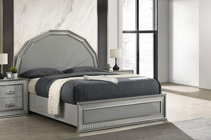 Furniture of America - Cassiopeia Queen Bed in Metallic Gray - FM7253GY-Q-BED View 1
