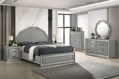 Furniture of America - Cassiopeia Queen Bed in Metallic Gray - FM7253GY-Q-BED View 4