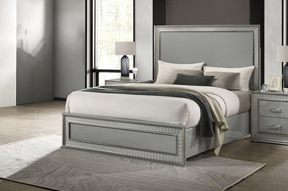 Furniture of America - Cassiopeia Queen Bed in Metallic Gray - FM7254GY-Q-BED View 1