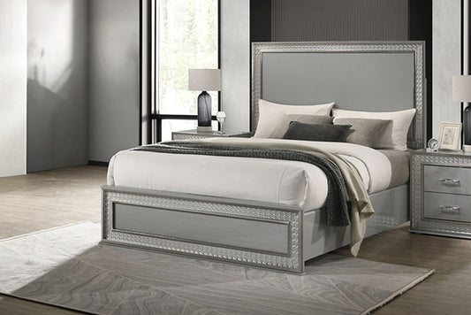 Furniture of America - Cassiopeia Queen Bed in Metallic Gray - FM7254GY-Q-BED View 1