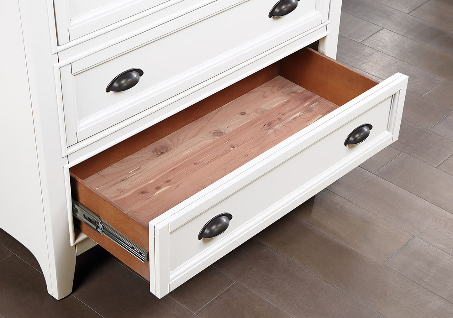 Furniture of America - Castile Chest in White - CM7413WH-C View 2