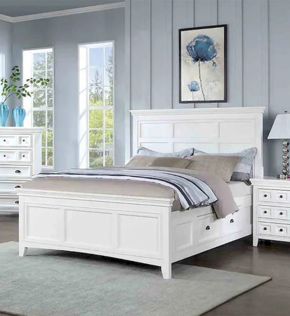 Furniture of America - Castile - E.King Bed, White - CM7413WH-EK-BED view 1