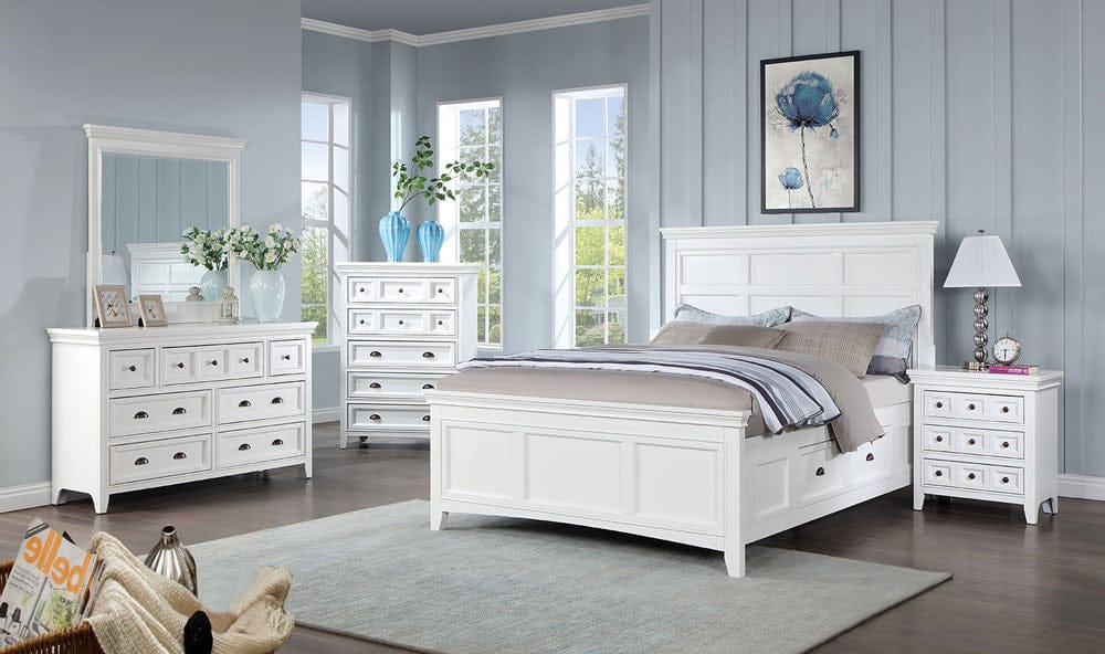 Furniture of America - Castile Full Bed in White - CM7413WH-F-BED View 2