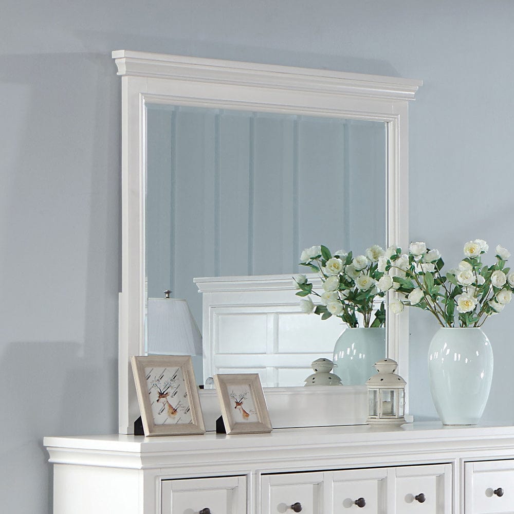 Furniture of America - Castile Mirror in White - CM7413WH-M View 1