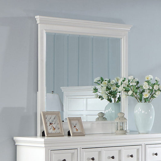 Furniture of America - Castile Mirror in White - CM7413WH-M View 1