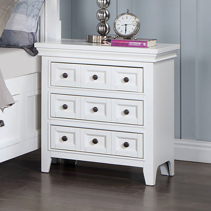 Furniture of America - Castile Nightstand w/ USB in White - CM7413WH-N View 1