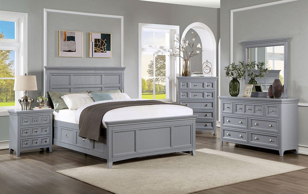 Furniture of America - Castlile Full Bed in Gray - CM7413GY-F-BED View 3