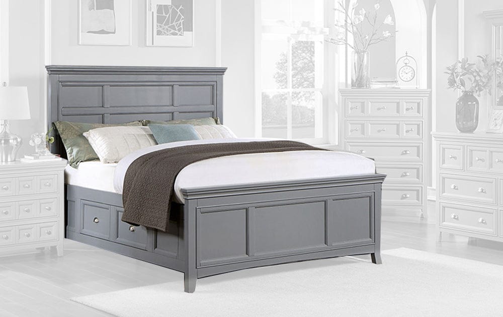 Furniture of America - Castlile Queen Bed in Gray - CM7413GY-Q-BED View 1