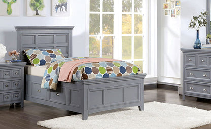 Furniture of America - Castlile Twin Bed in Gray - CM7413GY-T-BED View 1