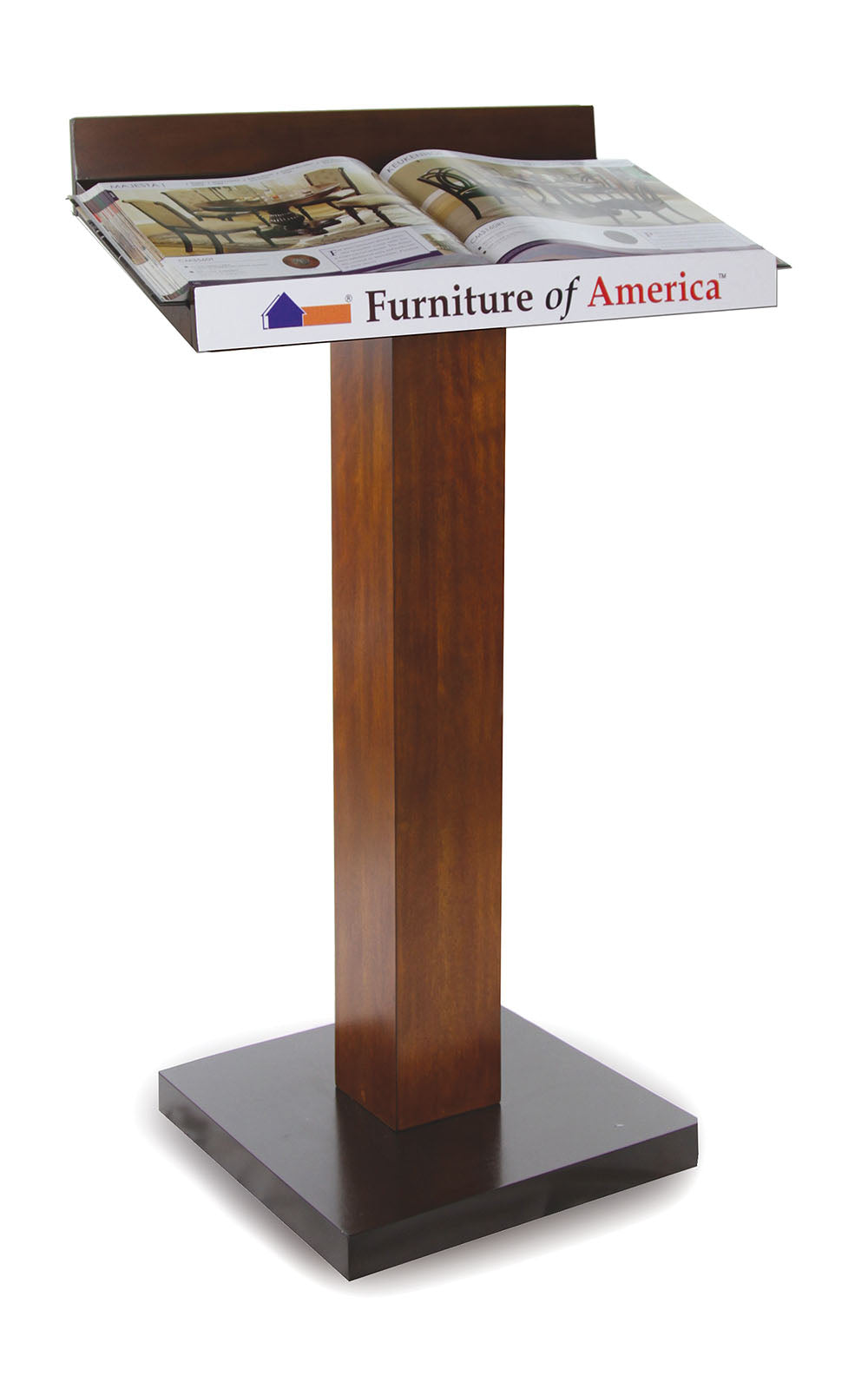 Furniture of America - Catalia Book Stand in Dark Oak/Espresso - CM-CAT045 View 2