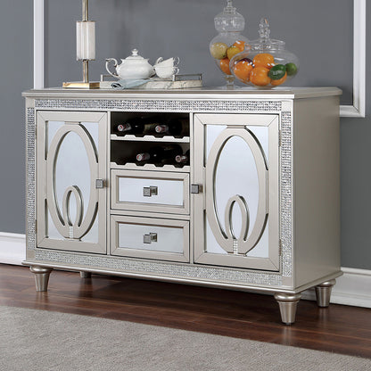 Furniture of America - Cathalina Server in Silver - CM3541SV-SV View 1